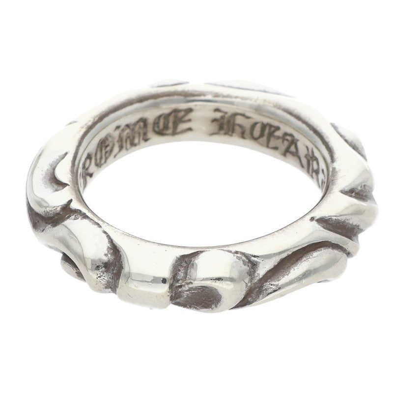 Chrome Hearts SCRL BAND Ring Silver Size JP 3 (Silver 4.82g)