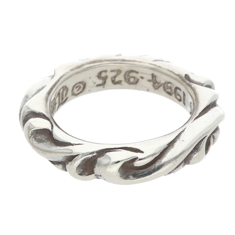 Chrome Hearts SCRL BAND Ring Silver Size JP 3 (Silver 4.82g)