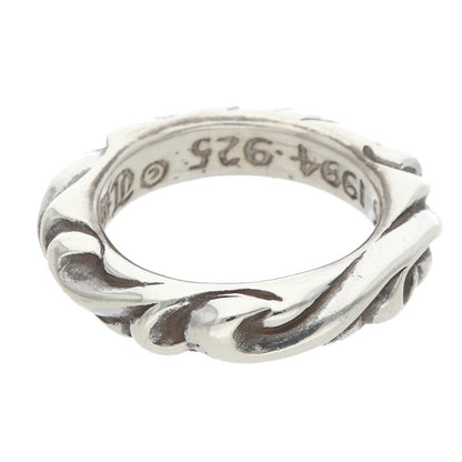 Chrome Hearts SCRL BAND Ring Silver Size JP 3 (Silver 4.82g)