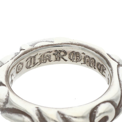 Chrome Hearts SCRL BAND Ring Silver Size JP 3 (Silver 4.82g)