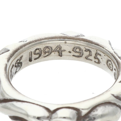 Chrome Hearts SCRL BAND Ring Silver Size JP 3 (Silver 4.82g)