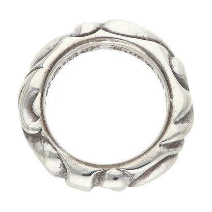 Chrome Hearts SCRL BAND Ring Silver Size JP 3 (Silver 4.82g)