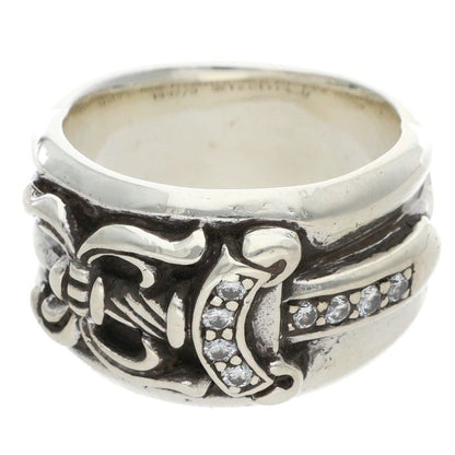 Chrome Hearts DAGGER PAVE Diamond Silver Ring Size US 8