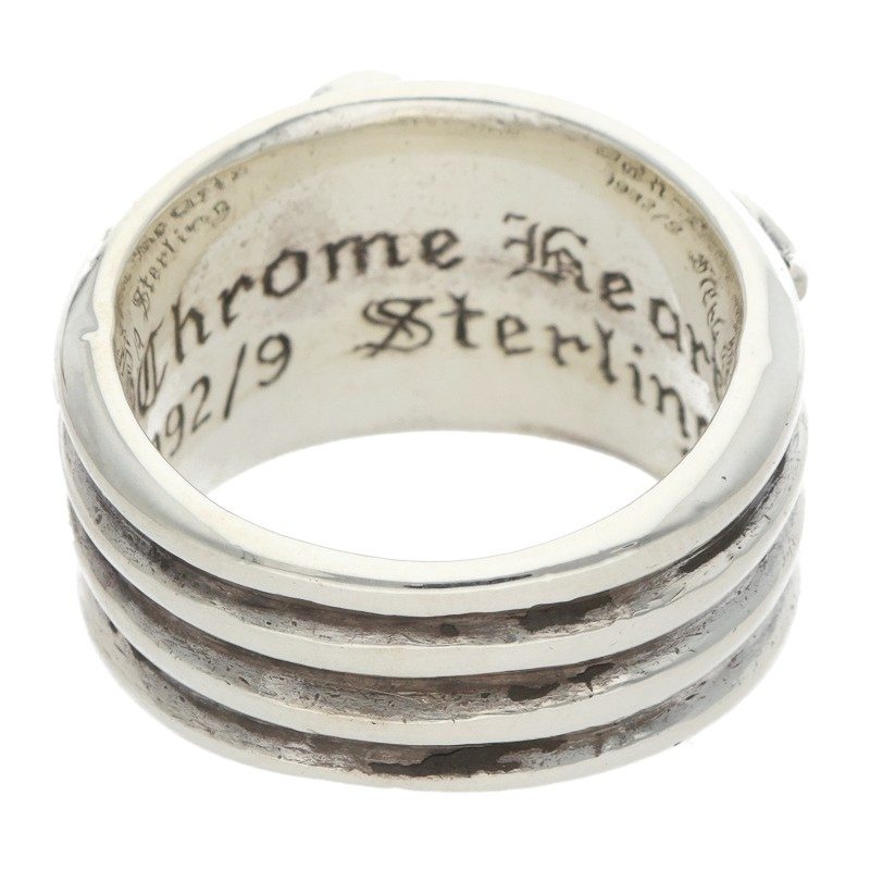 Chrome Hearts DAGGER PAVE Diamond Silver Ring Size US 8