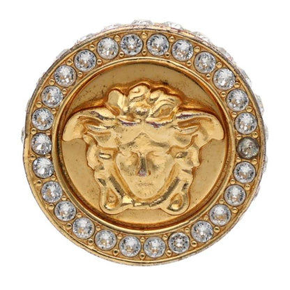 Versace Medusa Motif Rhinestone Ring Size ONE SIZE