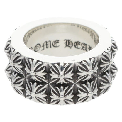 Chrome Hearts PETE PUNK DOUBLE ROW Silver Ring Size US 8