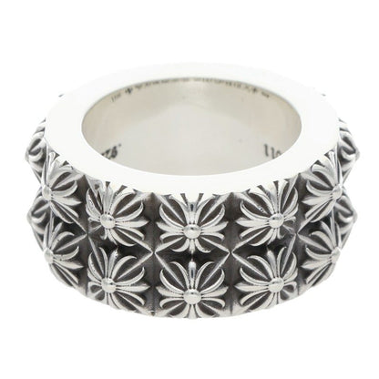 Chrome Hearts PETE PUNK DOUBLE ROW Silver Ring Size US 8