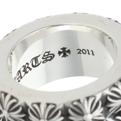 Chrome Hearts PETE PUNK DOUBLE ROW Silver Ring Size US 8