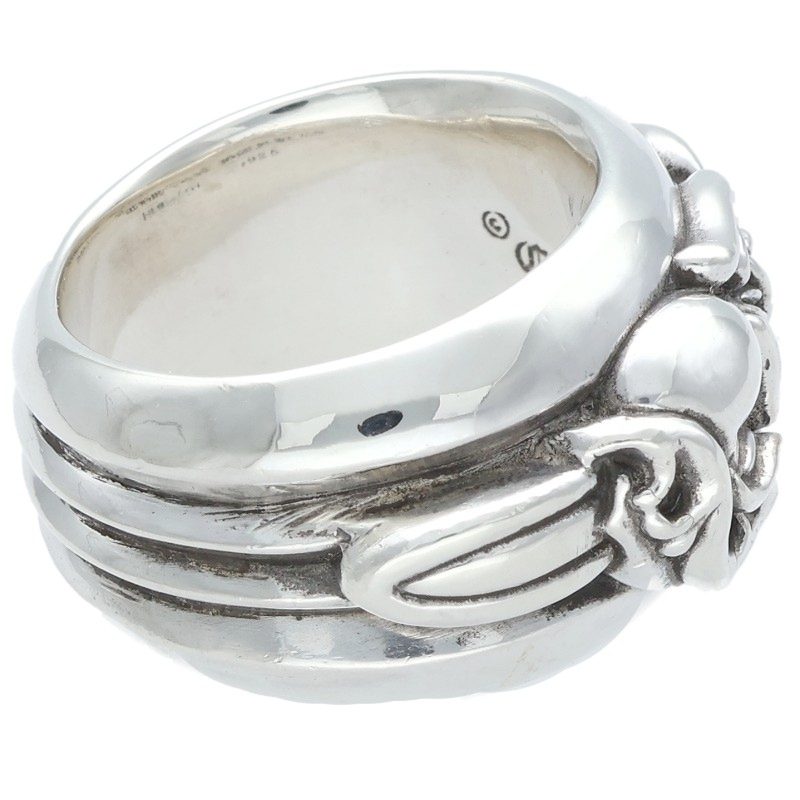 Chrome Hearts DAGGER HEART Silver Ring Size ONE SIZE