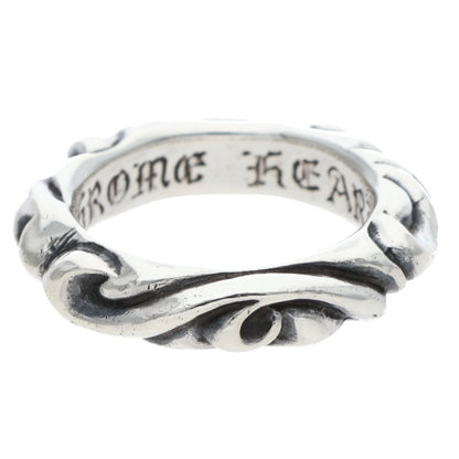 Chrome Hearts SCRL BAND Ring Silver (Silver 5.2g)