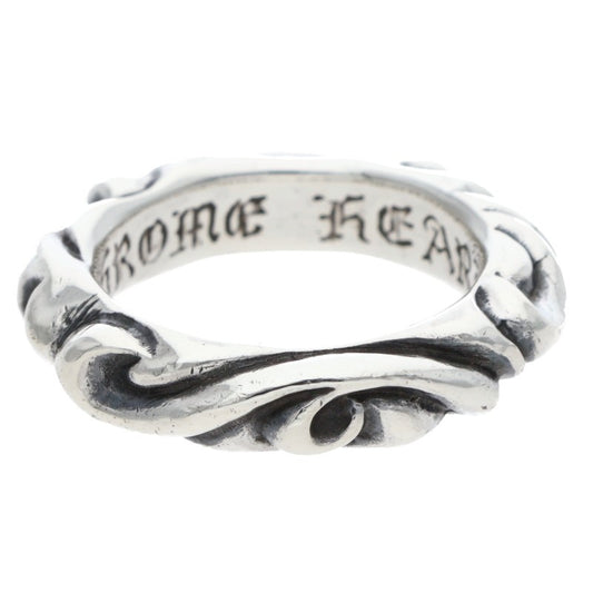 Chrome Hearts SCRL BAND Ring Silver (Silver 5.2g)