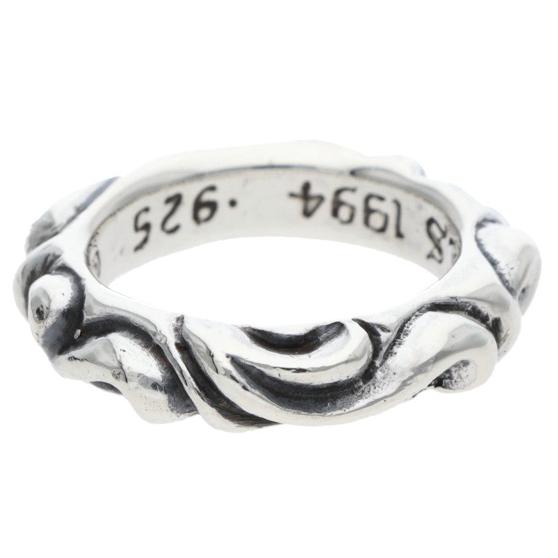 Chrome Hearts SCRL BAND Ring Silver (Silver 5.2g)