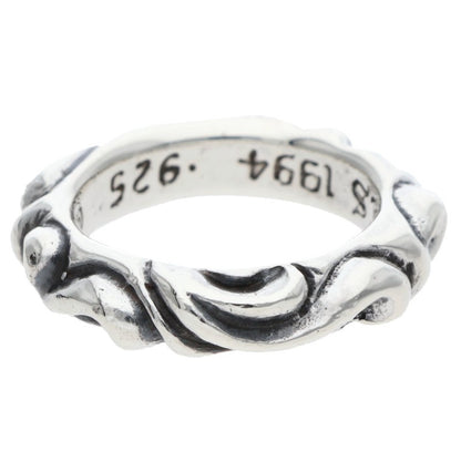 Chrome Hearts SCRL BAND Ring Silver (Silver 5.2g)