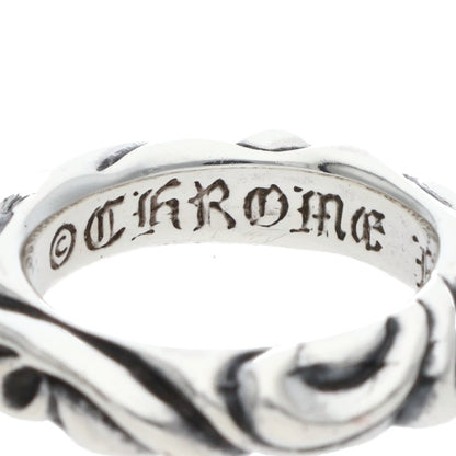Chrome Hearts SCRL BAND Ring Silver (Silver 5.2g)