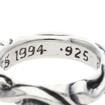 Chrome Hearts SCRL BAND Ring Silver (Silver 5.2g)