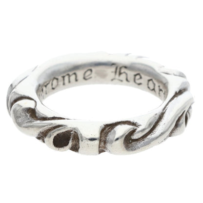 Chrome Hearts SCRL BAND Ring Silver (Silver 8.05g)