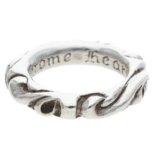 Chrome Hearts SCRL BAND Ring Silver (Silver 8.05g)