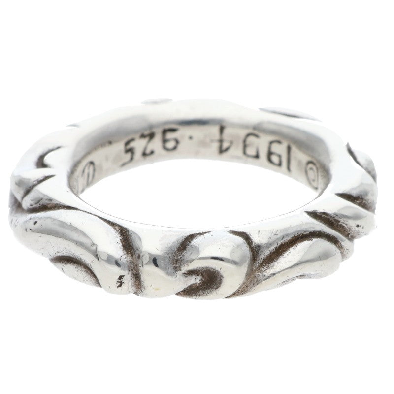 Chrome Hearts SCRL BAND Ring Silver (Silver 8.05g)