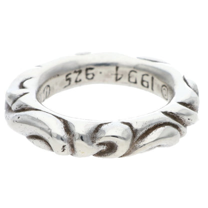 Chrome Hearts SCRL BAND Ring Silver (Silver 8.05g)