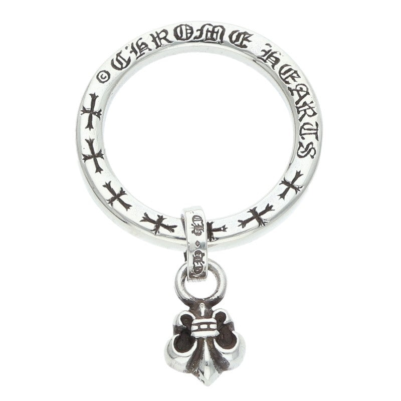 Chrome Hearts NTFL wBS Fleur Motif Silver Ring Size US 6