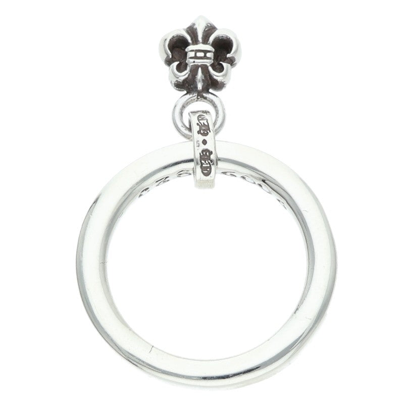Chrome Hearts NTFL wBS Fleur Motif Silver Ring Size US 6