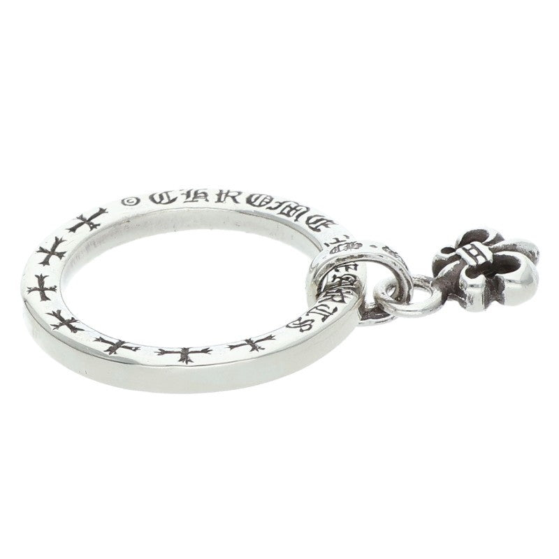 Chrome Hearts NTFL wBS Fleur Motif Silver Ring Size US 6