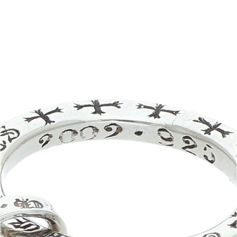 Chrome Hearts NTFL wBS Fleur Motif Silver Ring Size US 6