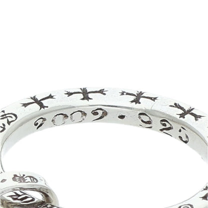 Chrome Hearts NTFL wBS Fleur Motif Silver Ring Size US 6