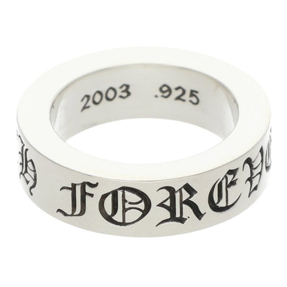 Chrome Hearts 6mm SPACER FOREVER Silver Ring Size US 5