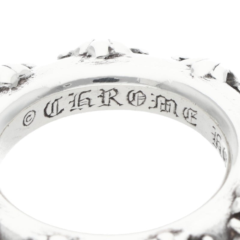 Chrome Hearts CROSS BAND Silver Ring Size US 7.5