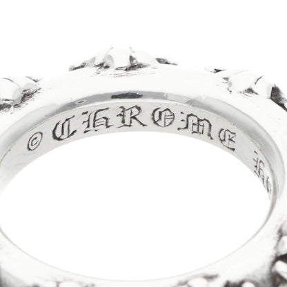 Chrome Hearts CROSS BAND Silver Ring Size US 7.5