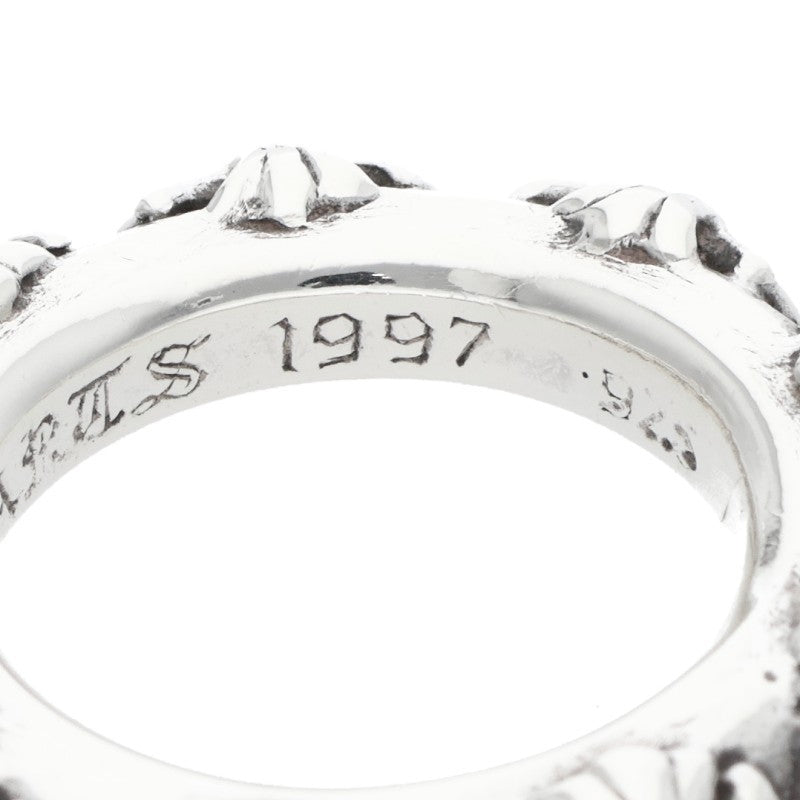 Chrome Hearts CROSS BAND Silver Ring Size US 7.5