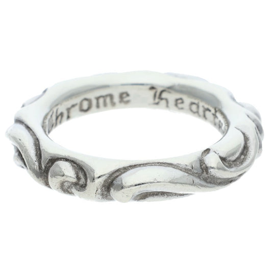 Chrome Hearts SCRL BAND Ring Silver (Silver 10.66g)