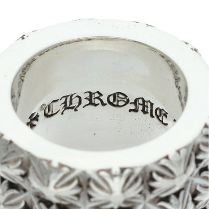 Chrome Hearts Pete Punk Triple Row Silver Ring Size US 7.5