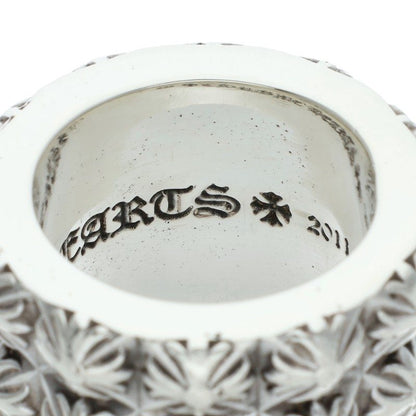 Chrome Hearts Pete Punk Triple Row Silver Ring Size US 7.5