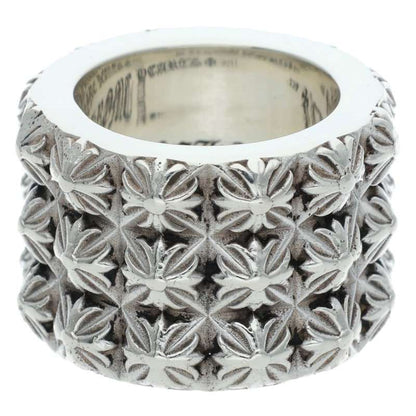 Chrome Hearts Pete Punk Triple Row Silver Ring Size US 7.5