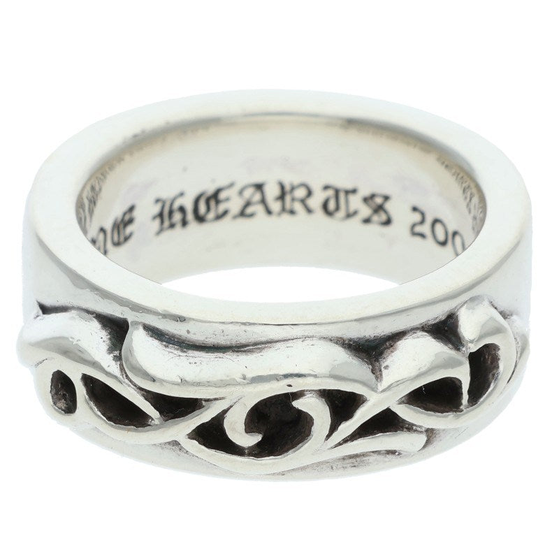 Chrome Hearts DBL Narrow Vine Band Silver Ring Size US 7
