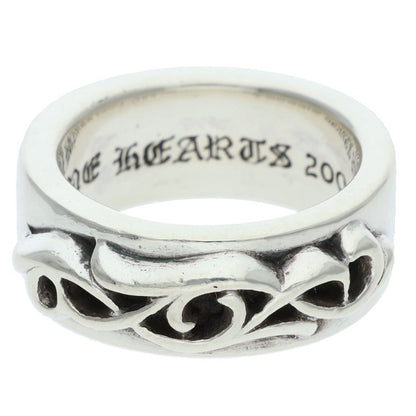 Chrome Hearts DBL Narrow Vine Band Silver Ring Size US 7