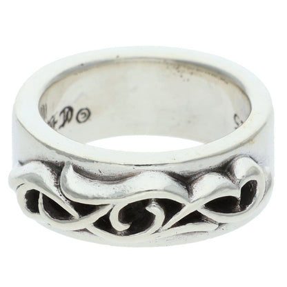 Chrome Hearts DBL Narrow Vine Band Silver Ring Size US 7