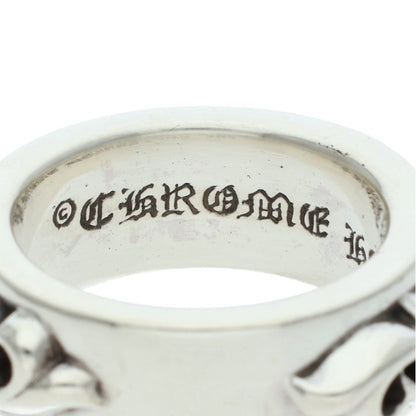 Chrome Hearts DBL Narrow Vine Band Silver Ring Size US 7