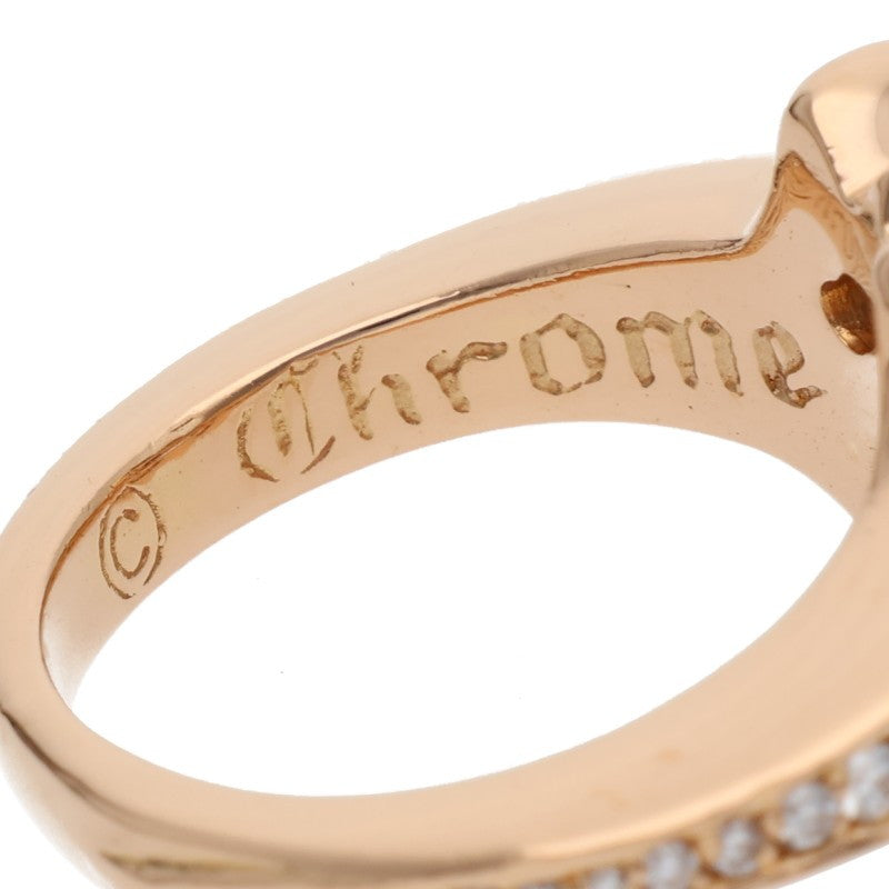 Chrome Hearts 22K Pave Baguette Diamond Ring Size US 8