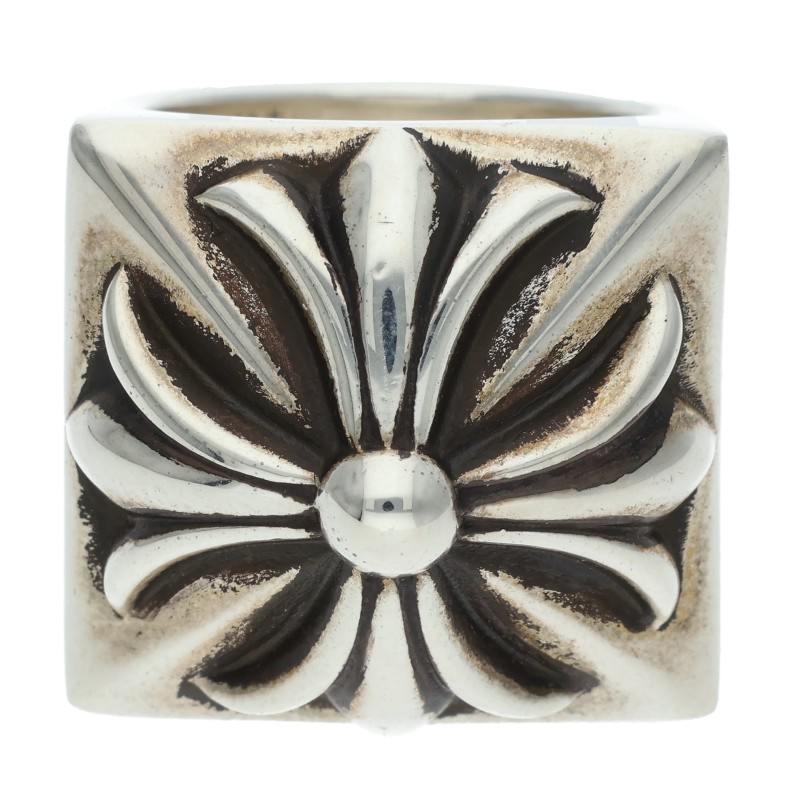 Chrome Hearts CH Plus Pyramid Silver Ring Size US 6