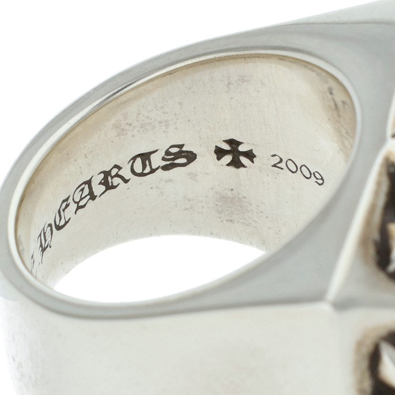 Chrome Hearts CH Plus Pyramid Silver Ring Size US 6