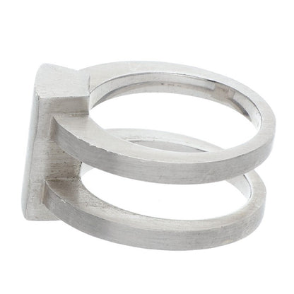 TOM WOOD Vault 925 Silver Ring Size ONE SIZE