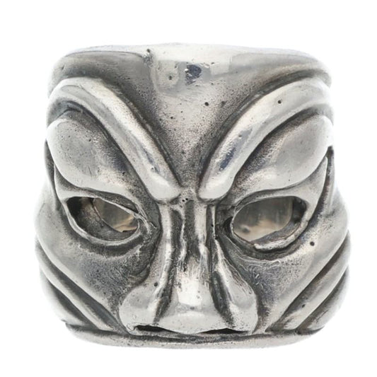 GABOR Holding R-18 Mask Kabuki Silver Ring Size ONE SIZE