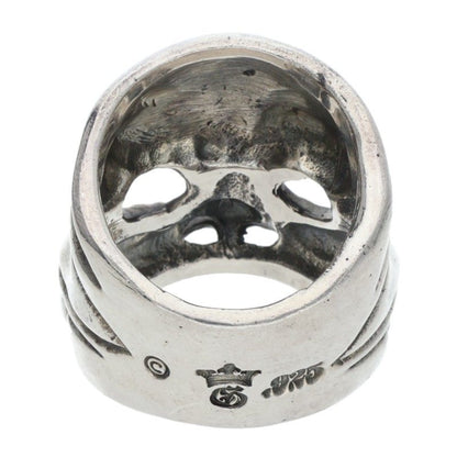 GABOR Holding R-18 Mask Kabuki Silver Ring Size ONE SIZE