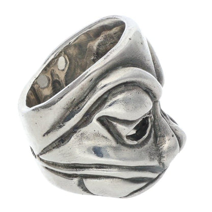GABOR Holding R-18 Mask Kabuki Silver Ring Size ONE SIZE