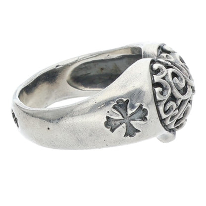GABOR Holding R-7H Half Heart Silver Ring Size ONE SIZE