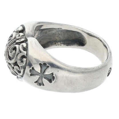 GABOR Holding R-7H Half Heart Silver Ring Size ONE SIZE