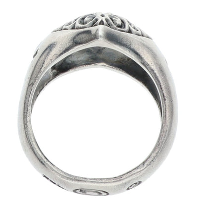 GABOR Holding R-7H Half Heart Silver Ring Size ONE SIZE
